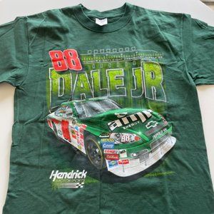 NASCAR  Chase Authentics L 88 Dale Jr Green Cotton Tee